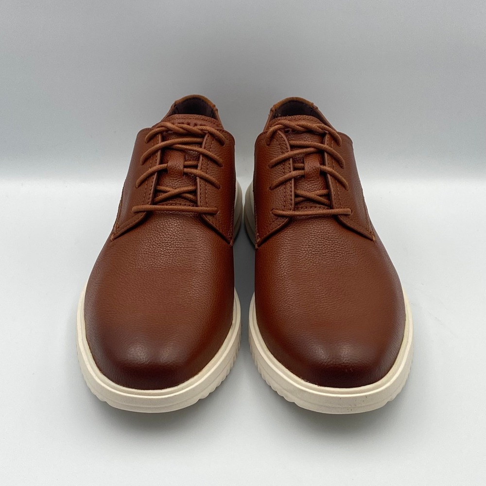 Cole Haan Grand+ Plain Toe Oxford British Tan Leather Shoes Men's 9.5 M C36935 - Picture 4 of 8